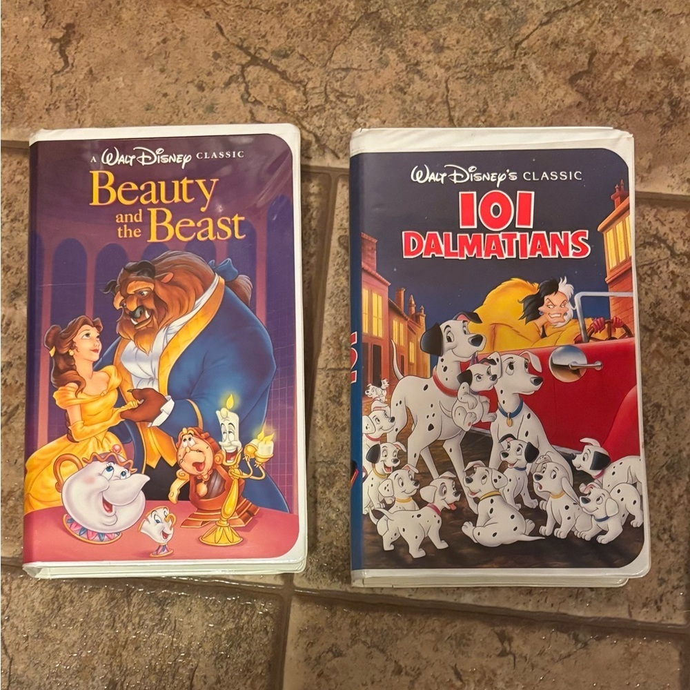 Disney *Bundle of 2* Vintage VHS black diamond tapes